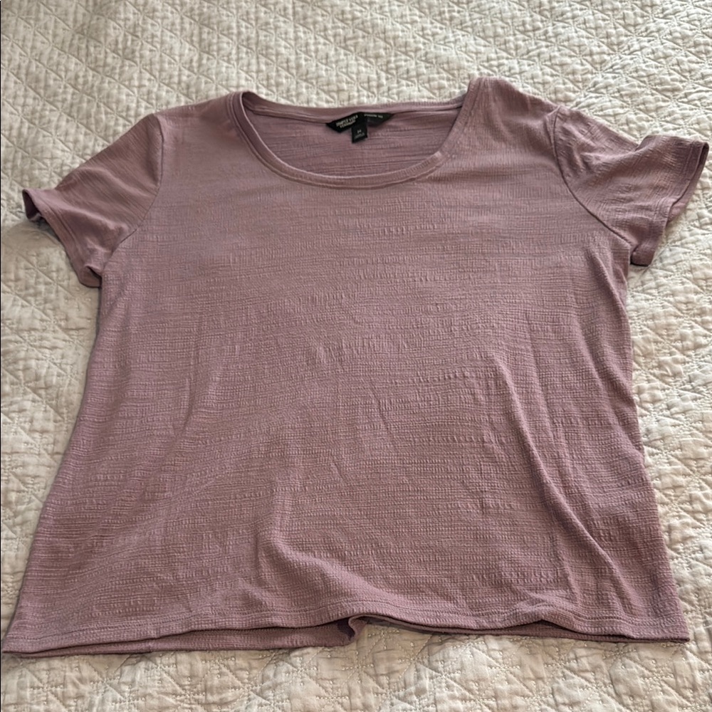 Simply Vera Vera Wang Dusty Pink Short Sleeve Tee